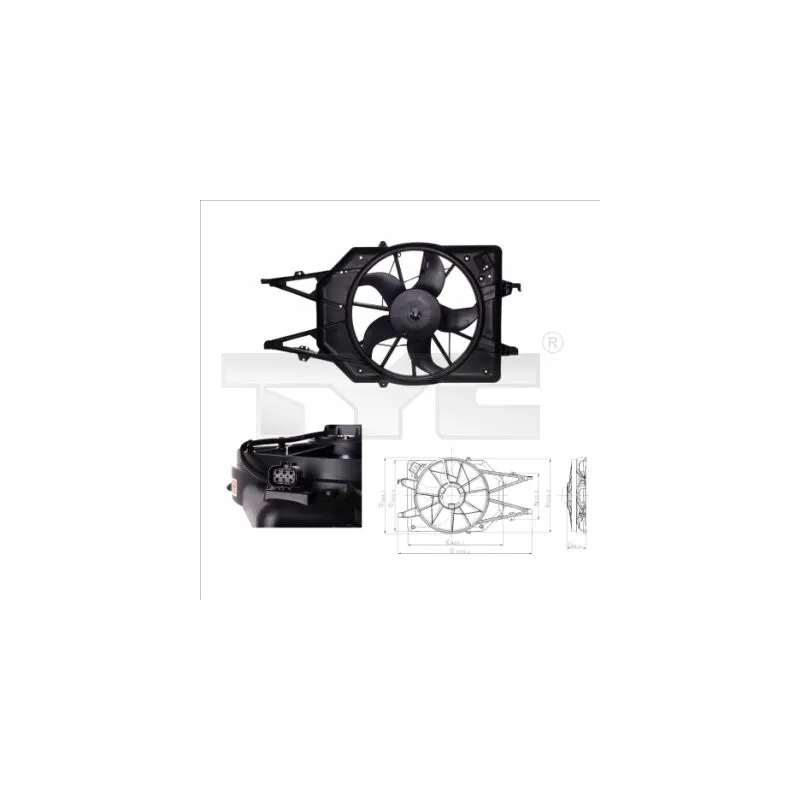 Ventilateur, refroidissement du moteur TYC 810-0017