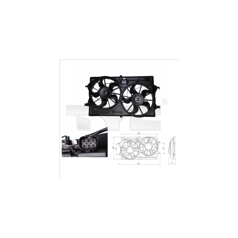 Ventilateur, refroidissement du moteur TYC 810-0019