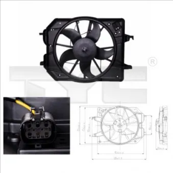 Ventilateur, refroidissement du moteur TYC 810-0020