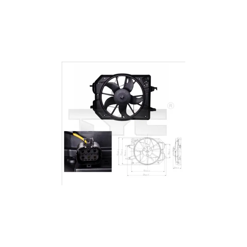 Ventilateur, refroidissement du moteur TYC 810-0020