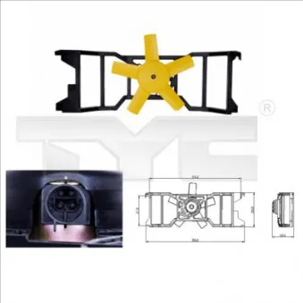 Ventilateur, refroidissement du moteur TYC 810-0021