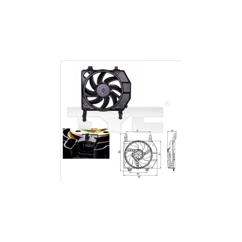 Ventilateur, refroidissement du moteur TYC 810-0022
