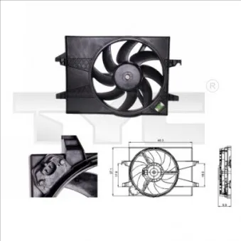 Ventilateur, refroidissement du moteur TYC