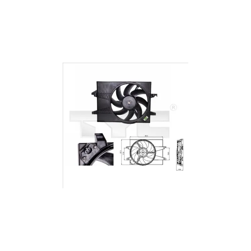 Ventilateur, refroidissement du moteur TYC 810-0025