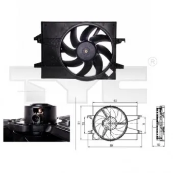 Ventilateur, refroidissement du moteur TYC 810-0026