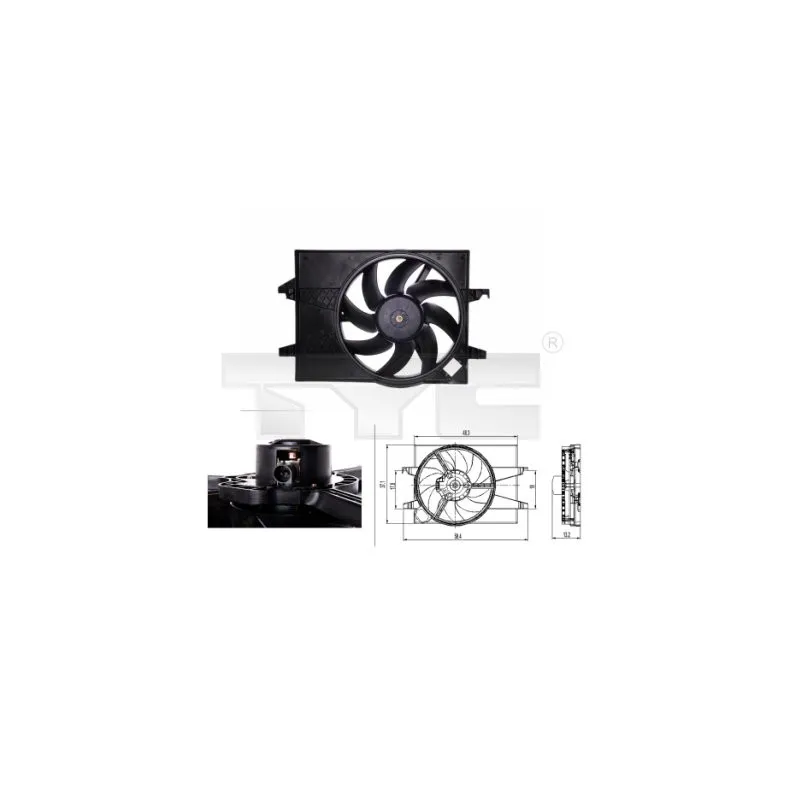 Ventilateur, refroidissement du moteur TYC 810-0026