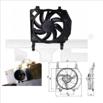 Ventilateur, refroidissement du moteur TYC 810-0028