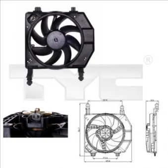 Ventilateur, refroidissement du moteur TYC 810-0029
