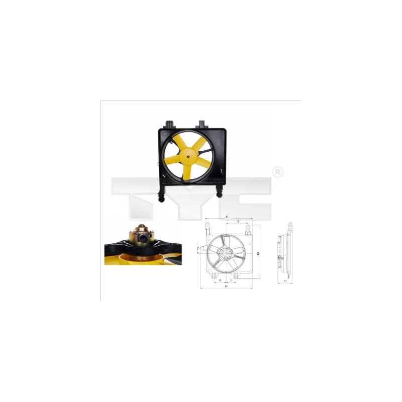 Ventilateur, refroidissement du moteur TYC 810-0030