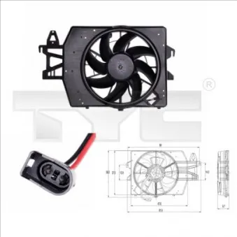 Ventilateur, refroidissement du moteur TYC 810-0032