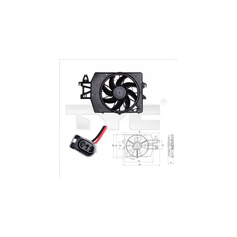 Ventilateur, refroidissement du moteur TYC 810-0032