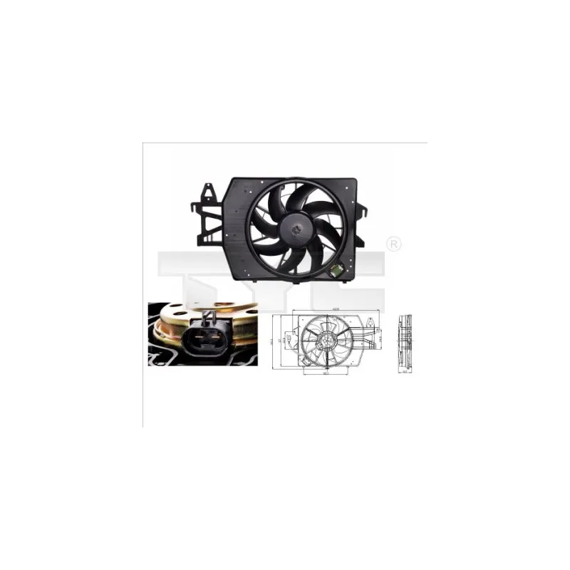 Ventilateur, refroidissement du moteur TYC 810-0034