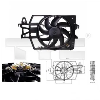 Ventilateur, refroidissement du moteur TYC 810-0038