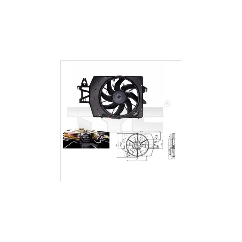 Ventilateur, refroidissement du moteur TYC 810-0040