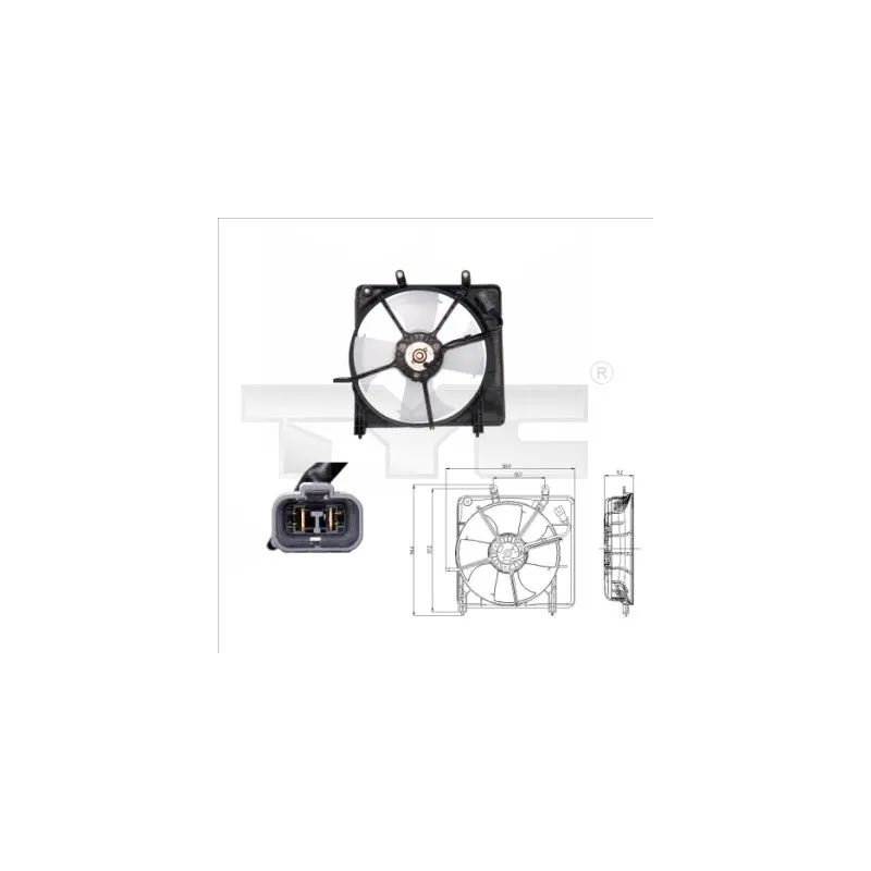 Ventilateur, refroidissement du moteur TYC 812-0001