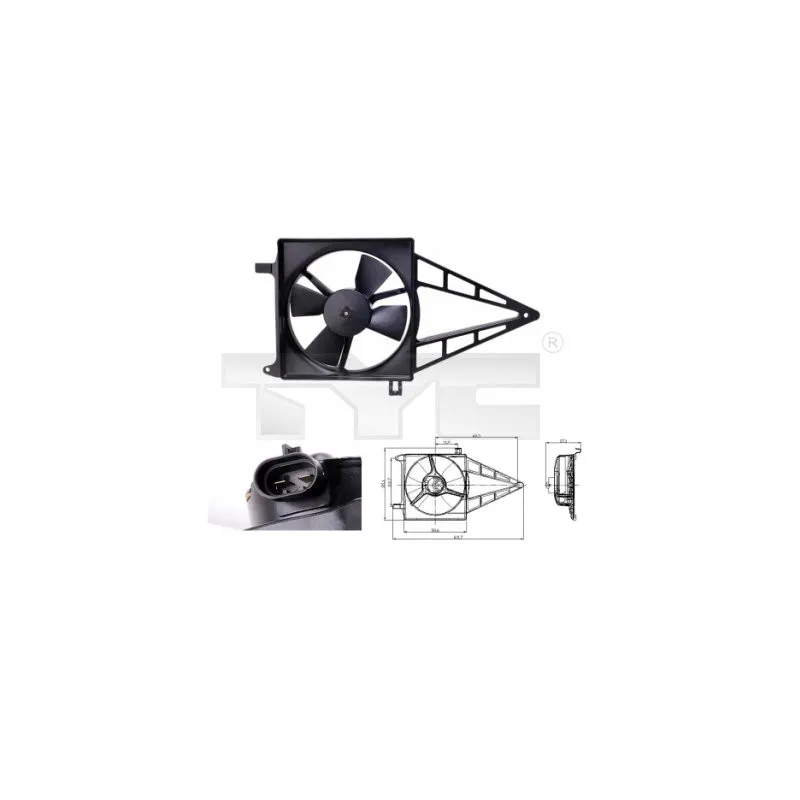 Ventilateur, refroidissement du moteur TYC 825-0012