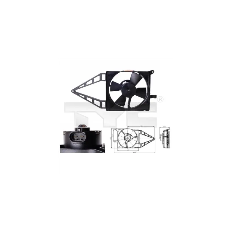 Ventilateur, refroidissement du moteur TYC 825-0013