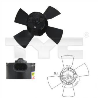 Ventilateur, refroidissement du moteur TYC 825-0015