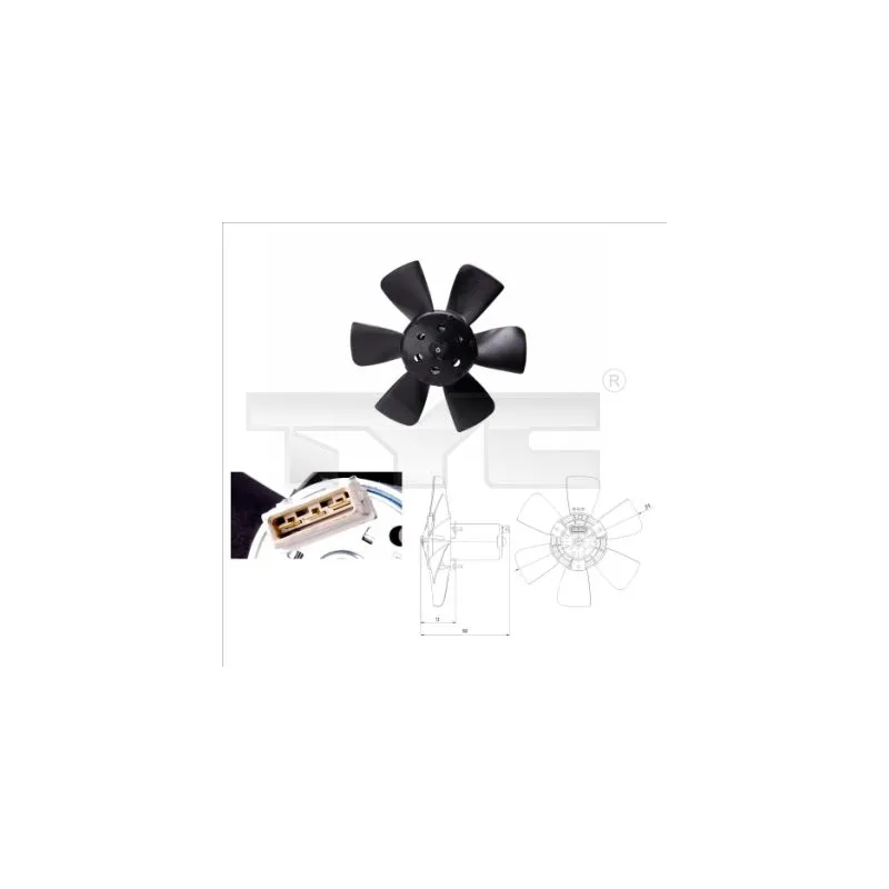 Ventilateur, refroidissement du moteur TYC 831-0011