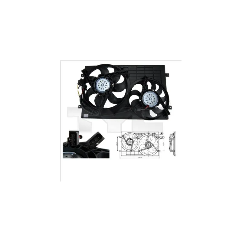 Ventilateur, refroidissement du moteur TYC 832-0001
