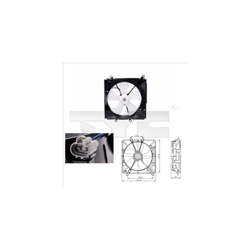Ventilateur, refroidissement du moteur TYC 836-0001