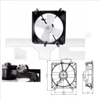 Ventilateur, refroidissement du moteur TYC 836-0006