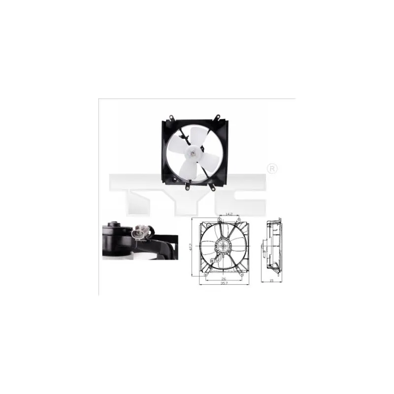 Ventilateur, refroidissement du moteur TYC 836-0006