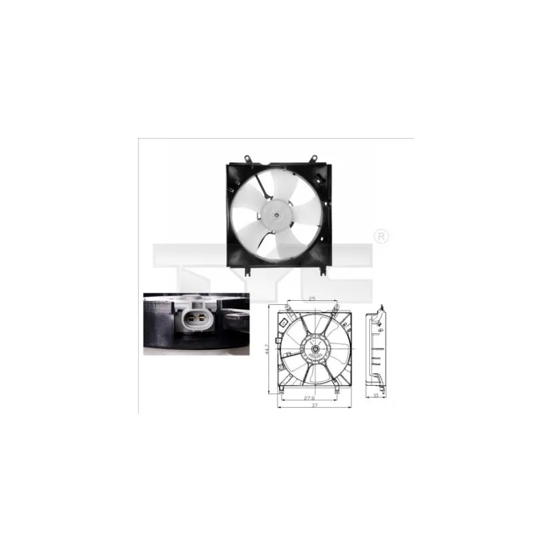 Ventilateur, refroidissement du moteur TYC 836-0008