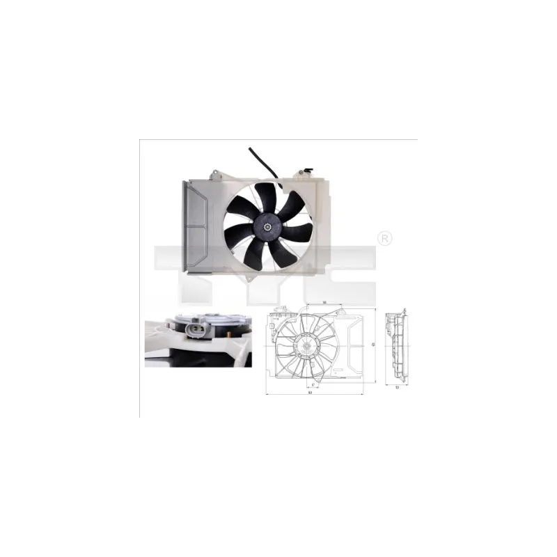Ventilateur, refroidissement du moteur TYC 836-0011