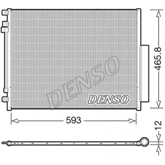 Condenseur, climatisation DENSO DCN01005
