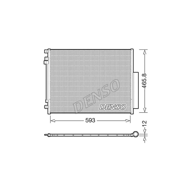 Condenseur, climatisation DENSO DCN01005