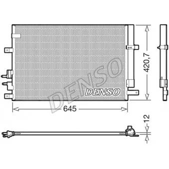 Condenseur, climatisation DENSO DCN01024