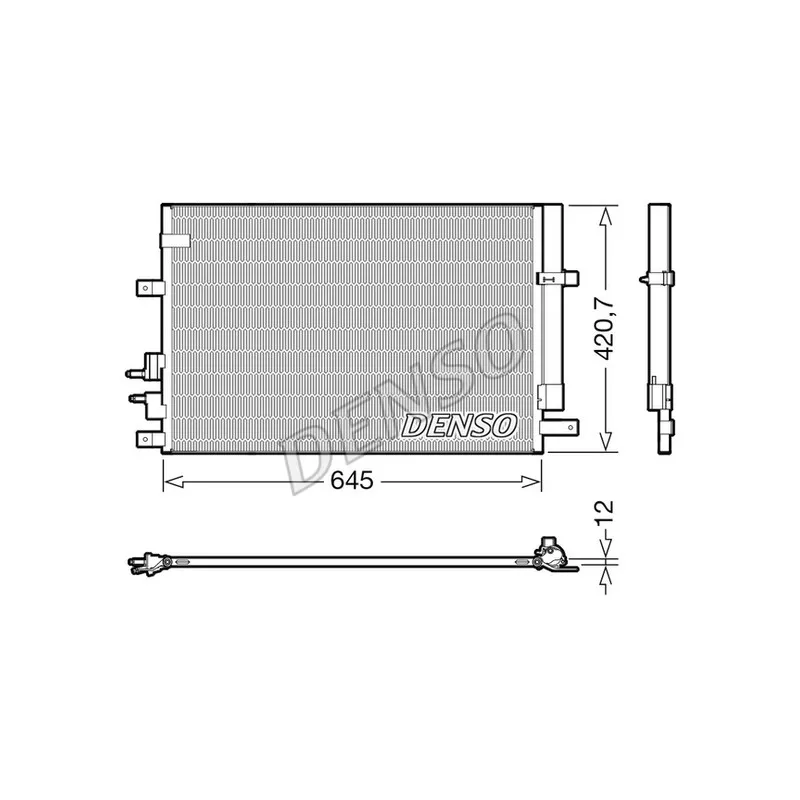 Condenseur, climatisation DENSO DCN01024