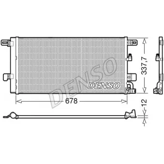Condenseur, climatisation DENSO DCN02001