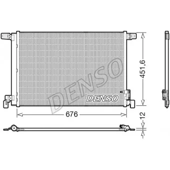 Condenseur, climatisation DENSO DCN02008