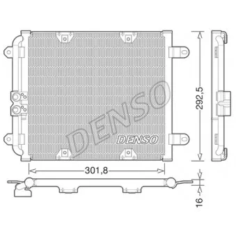 Condenseur, climatisation DENSO DCN02028
