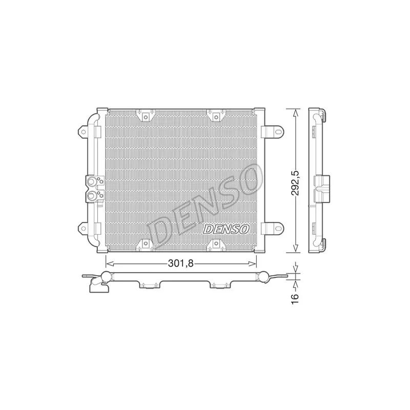 Condenseur, climatisation DENSO DCN02028