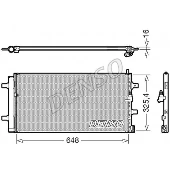 Condenseur, climatisation DENSO DCN02040