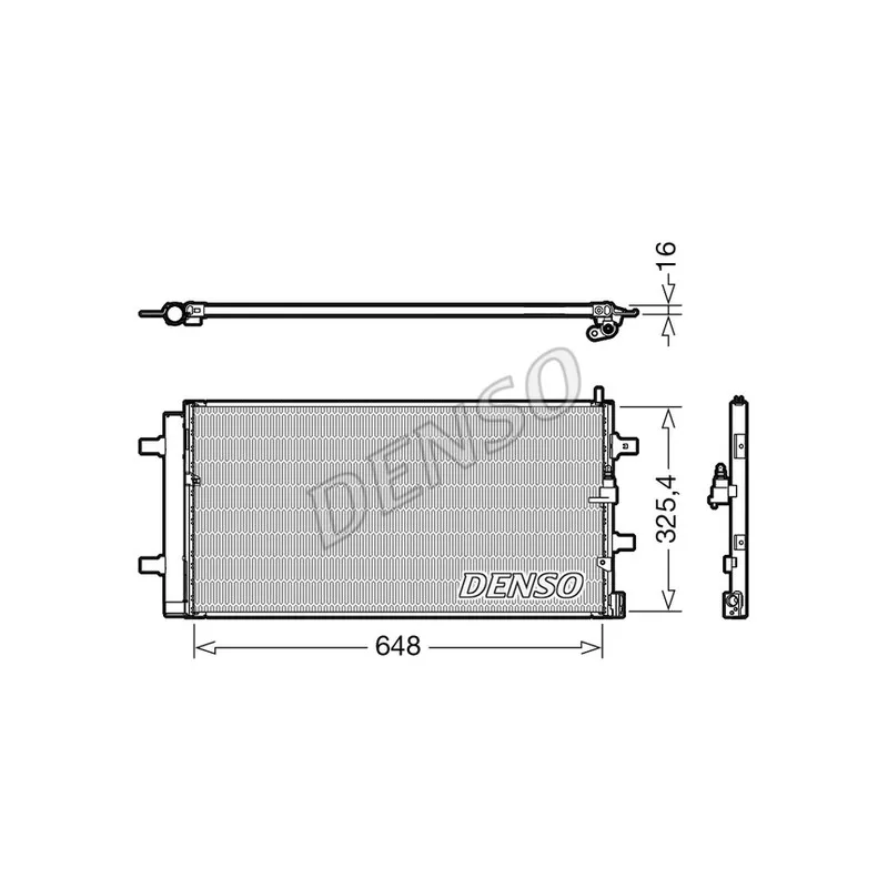 Condenseur, climatisation DENSO DCN02040