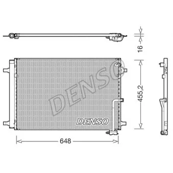 Condenseur, climatisation DENSO DCN02042