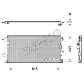 Condenseur, climatisation DENSO DCN02043