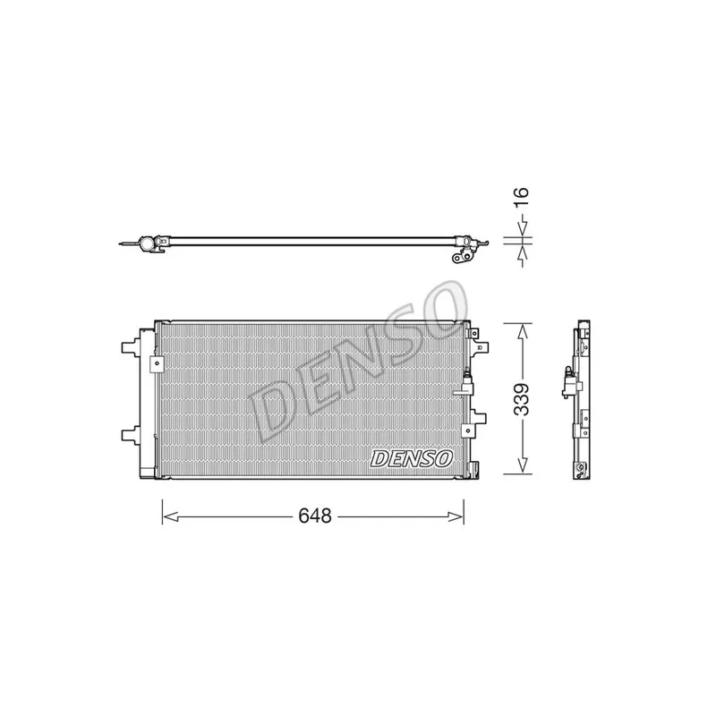 Condenseur, climatisation DENSO DCN02043