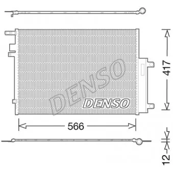 Condenseur, climatisation DENSO