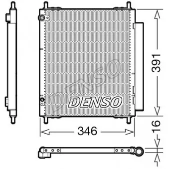 Condenseur, climatisation DENSO DCN07003