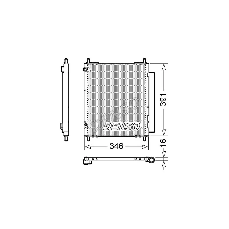 Condenseur, climatisation DENSO DCN07003