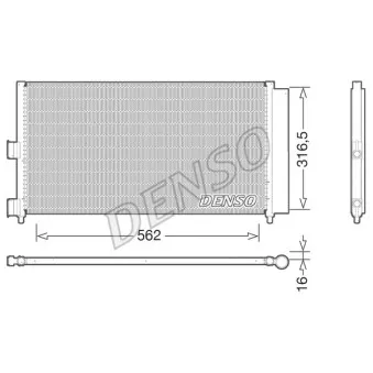 Condenseur, climatisation DENSO DCN09072