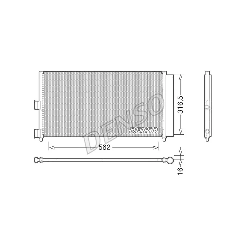 Condenseur, climatisation DENSO DCN09072