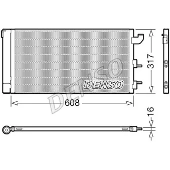 Condenseur, climatisation DENSO DCN09144
