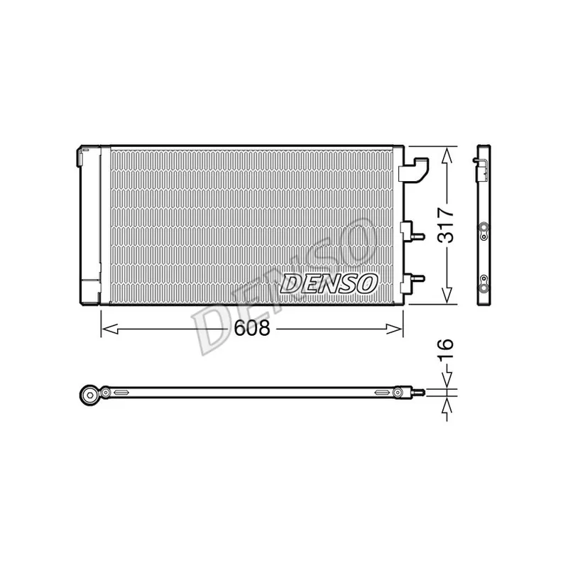 Condenseur, climatisation DENSO DCN09144