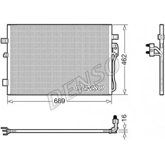 Condenseur, climatisation DENSO DCN09145